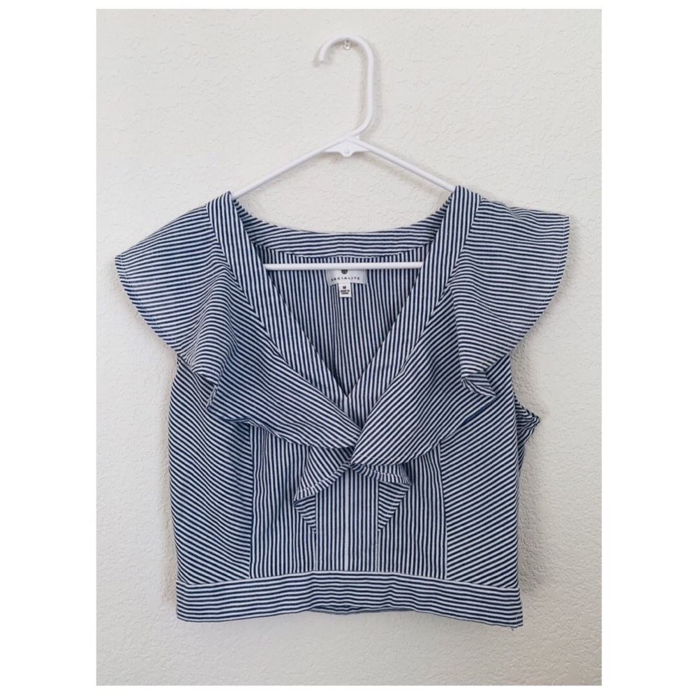 Cropped Striped Top